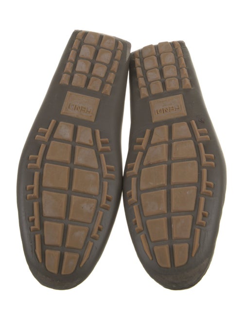 Fendi Zucca FF Logo Leather Drivers