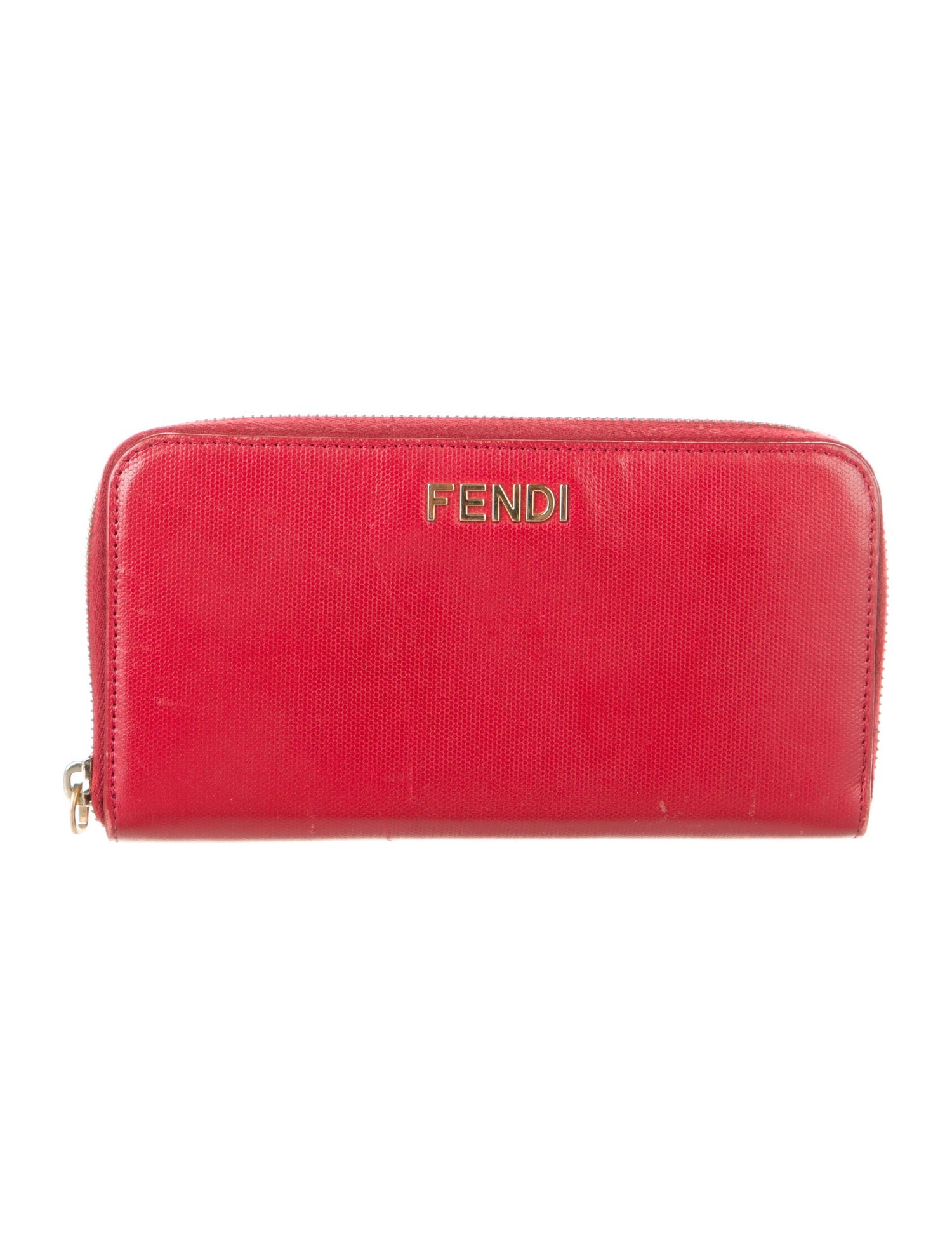 Fendi Continental Signature Logo Continental Wallet
