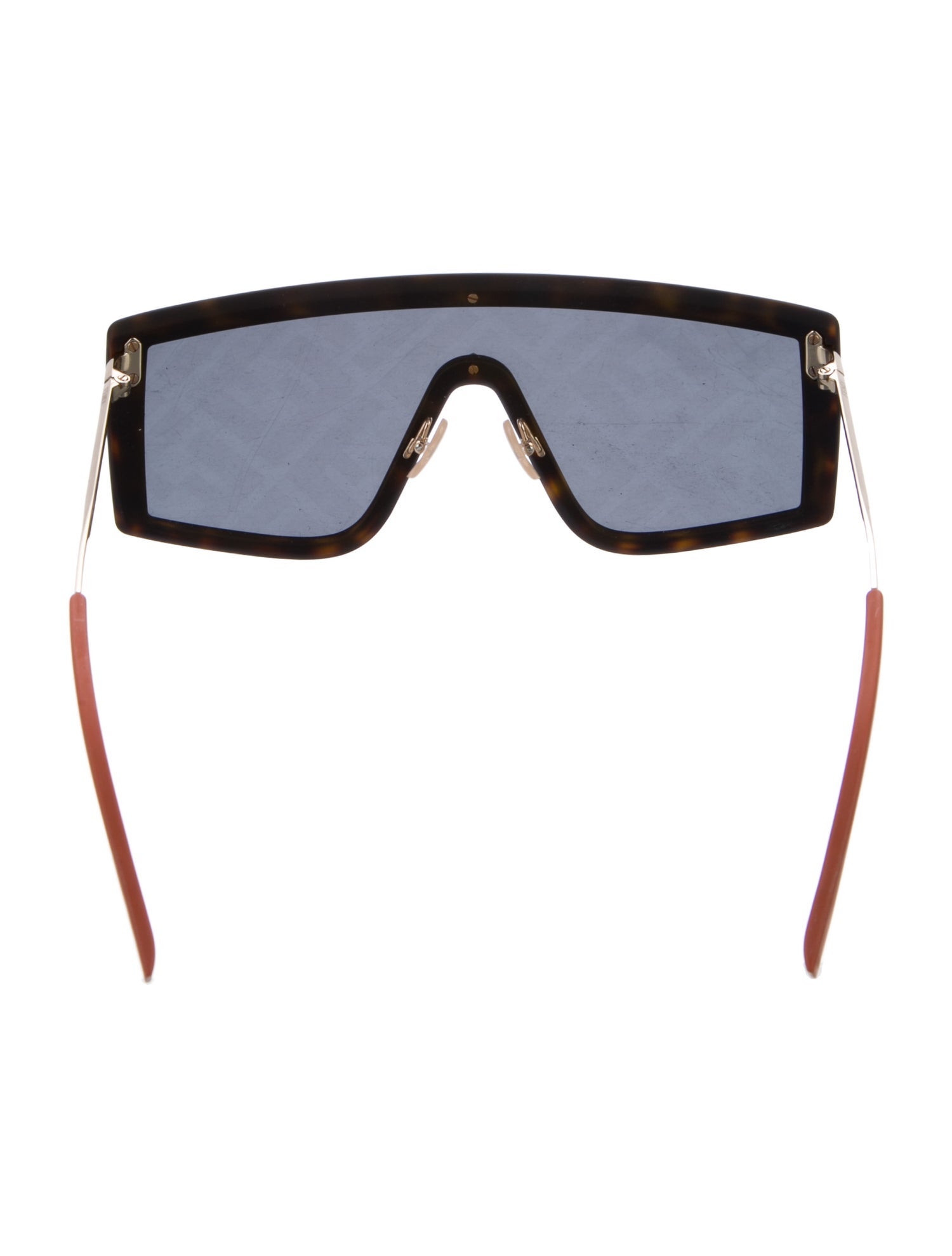 Fendi Zucca FF Logo Shield Sunglasses