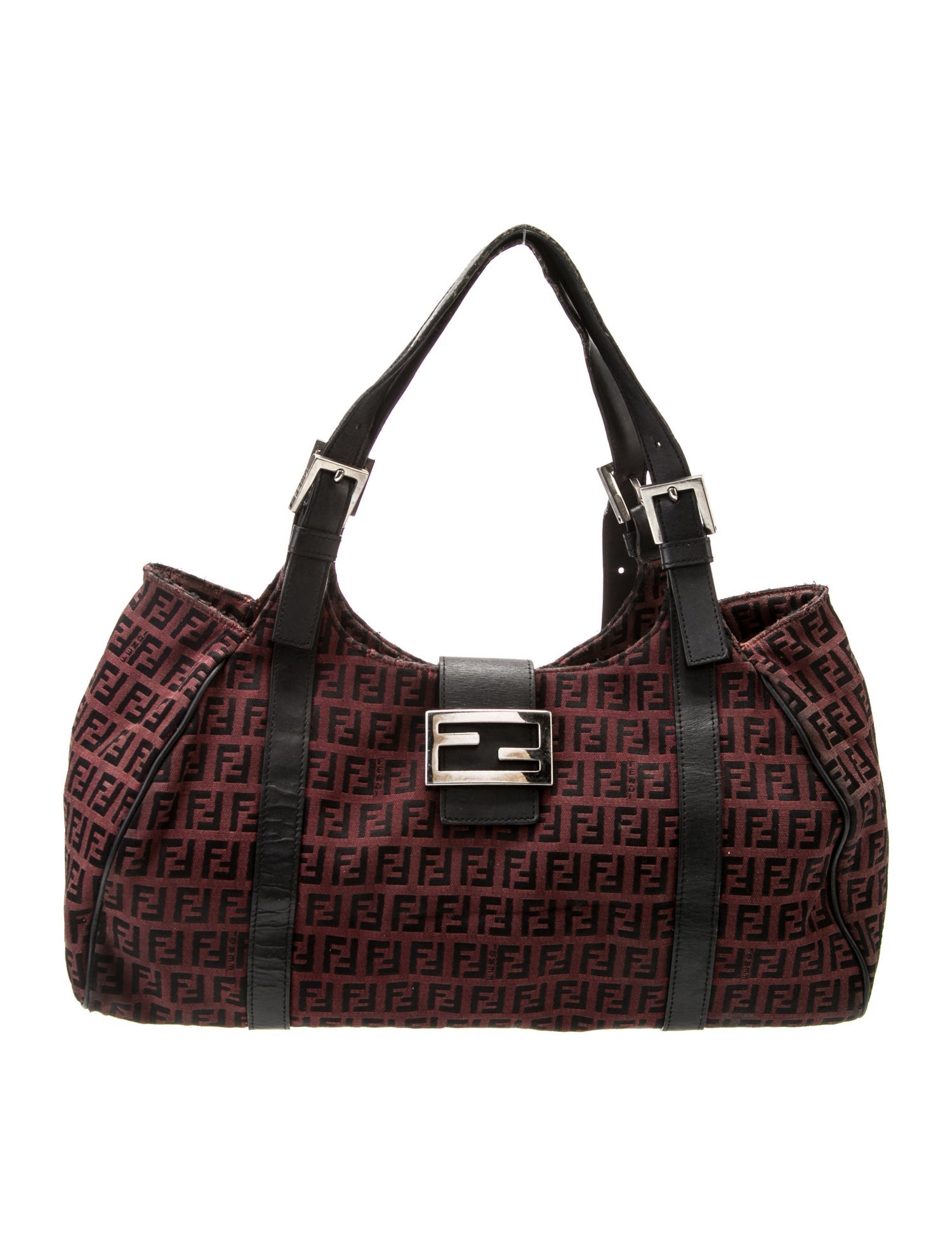 Fendi Zucchino FF Top Handle Bag Vintage