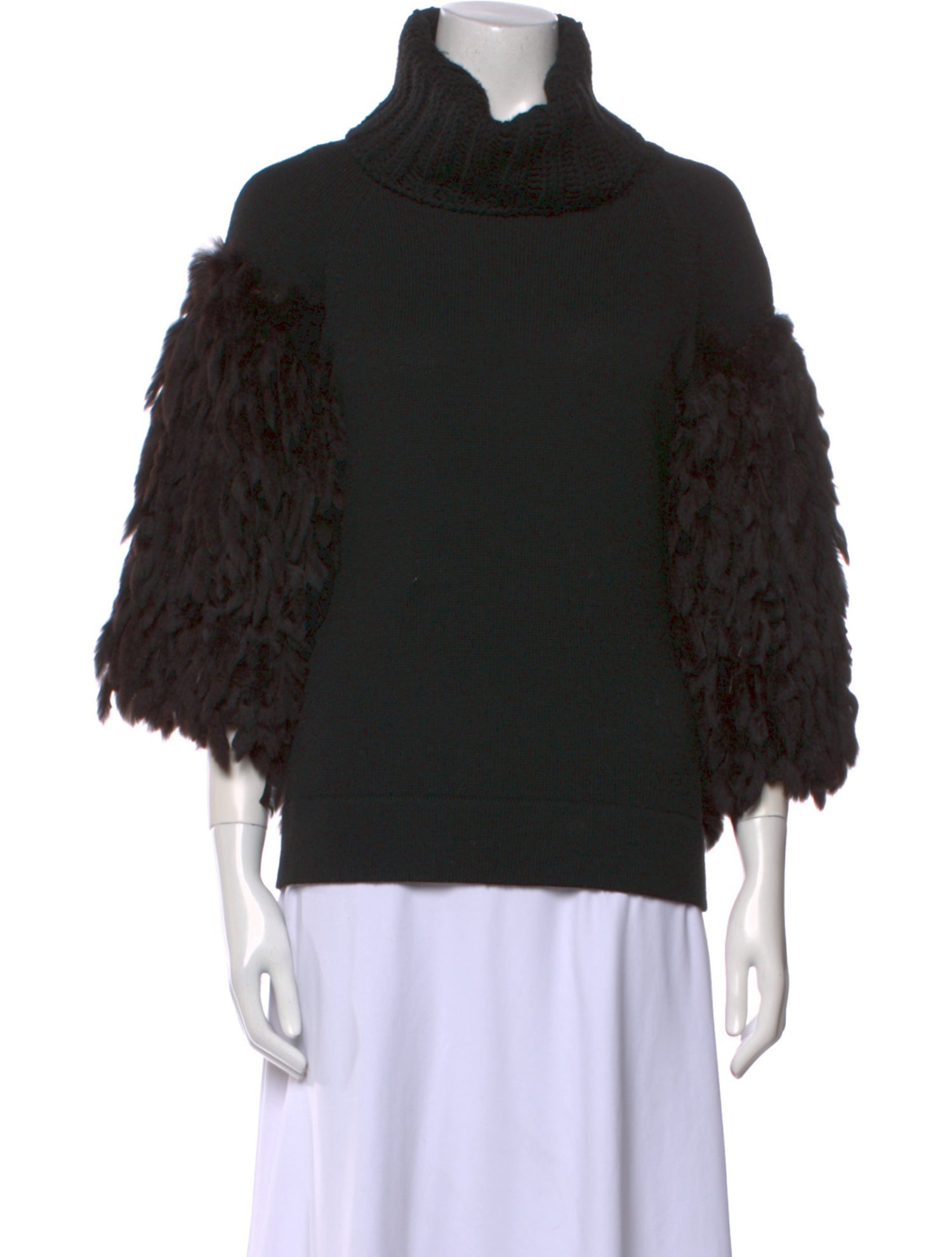 Fendi Virgin Wool Turtleneck Sweater