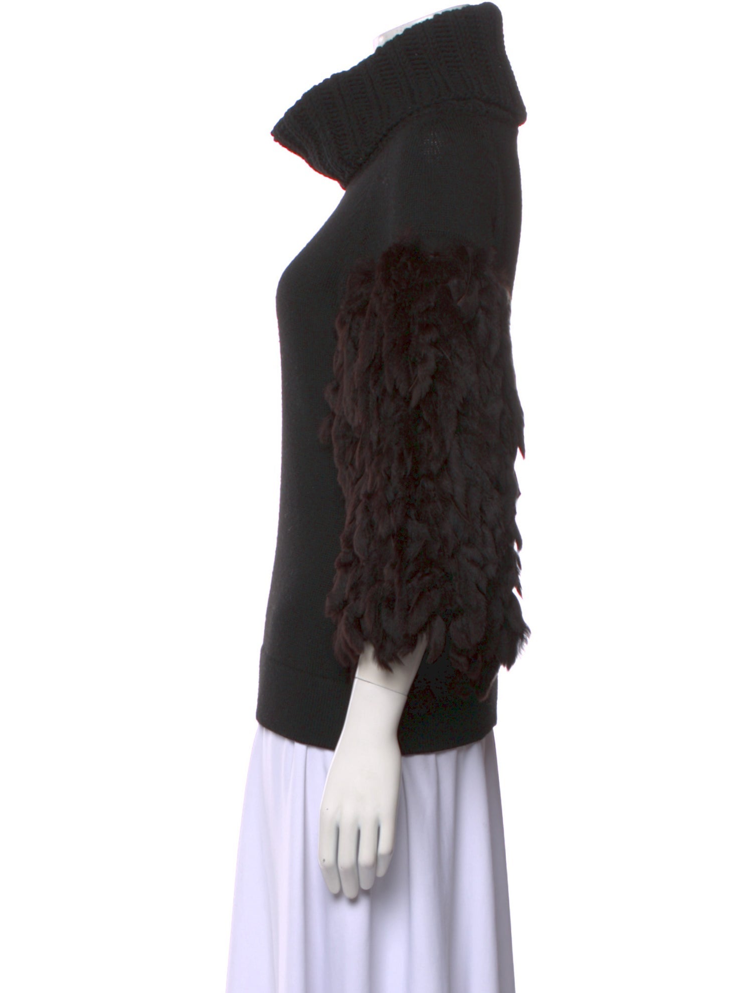 Fendi Virgin Wool Turtleneck Sweater