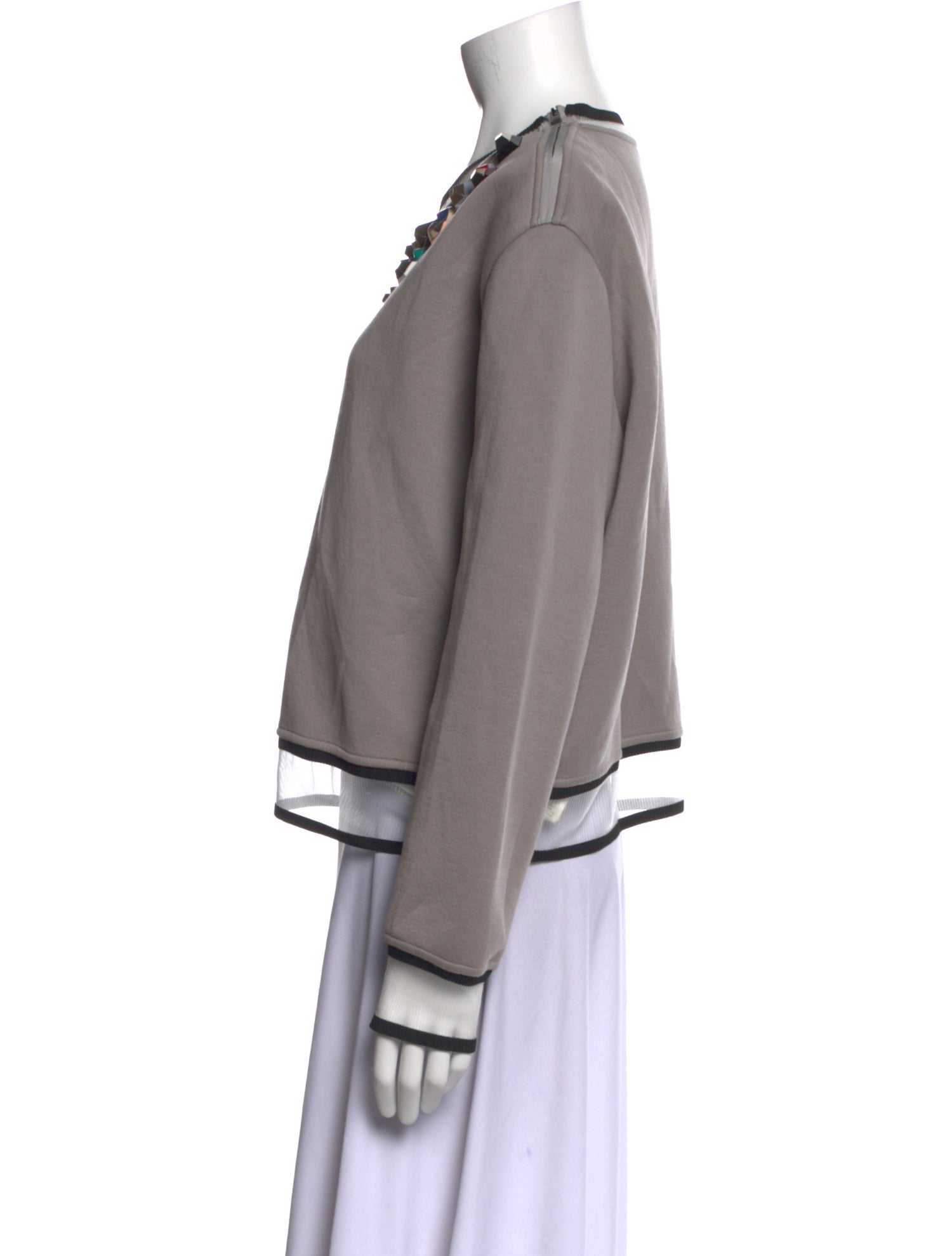 Fendi Crew Neck Long Sleeve Sweatshirt