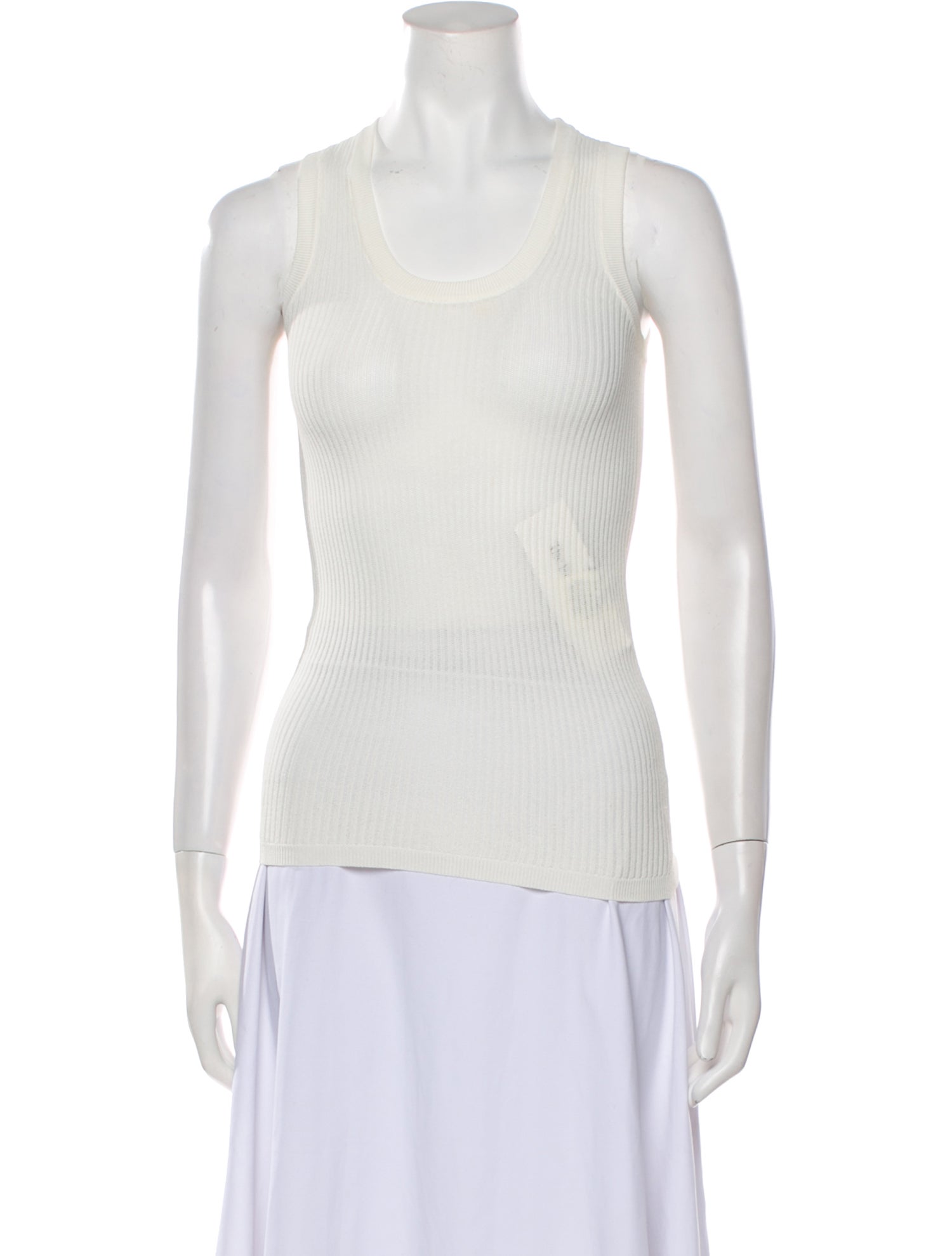 Fendi Scoop Neck Sleeveless Top