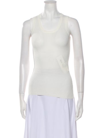 Fendi Tops Scoop Neck Sleeveless Top XS