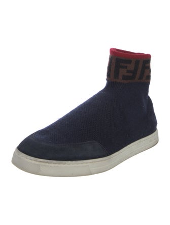 Fendi Zucca FF Logo Sock Boots