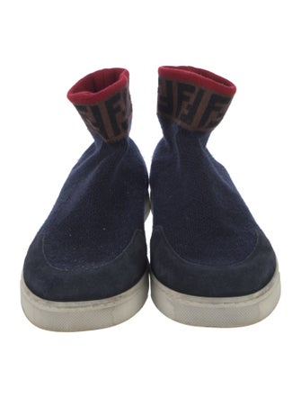 Fendi Zucca FF Logo Sock Boots