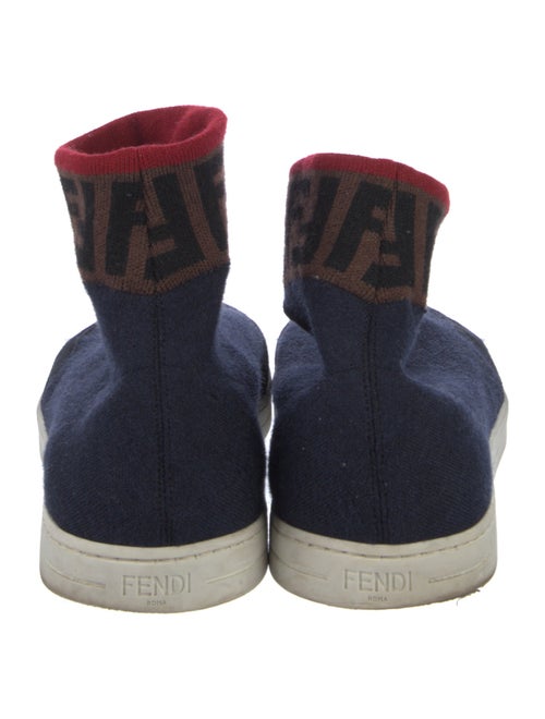 Fendi Zucca FF Logo Sock Boots