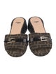 Fendi Zucca FF Logo Canvas Slides
