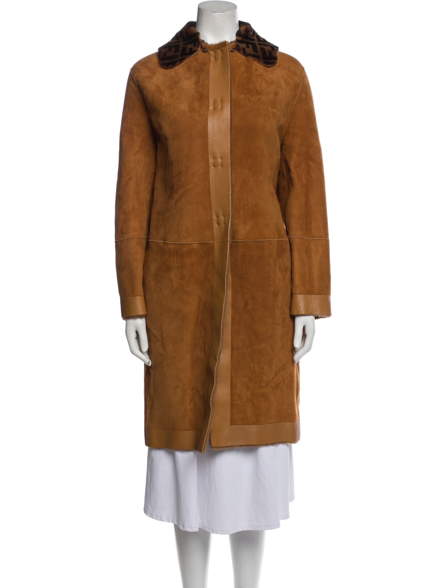 Fendi Shearling Faux Fur Coat w/ Tags