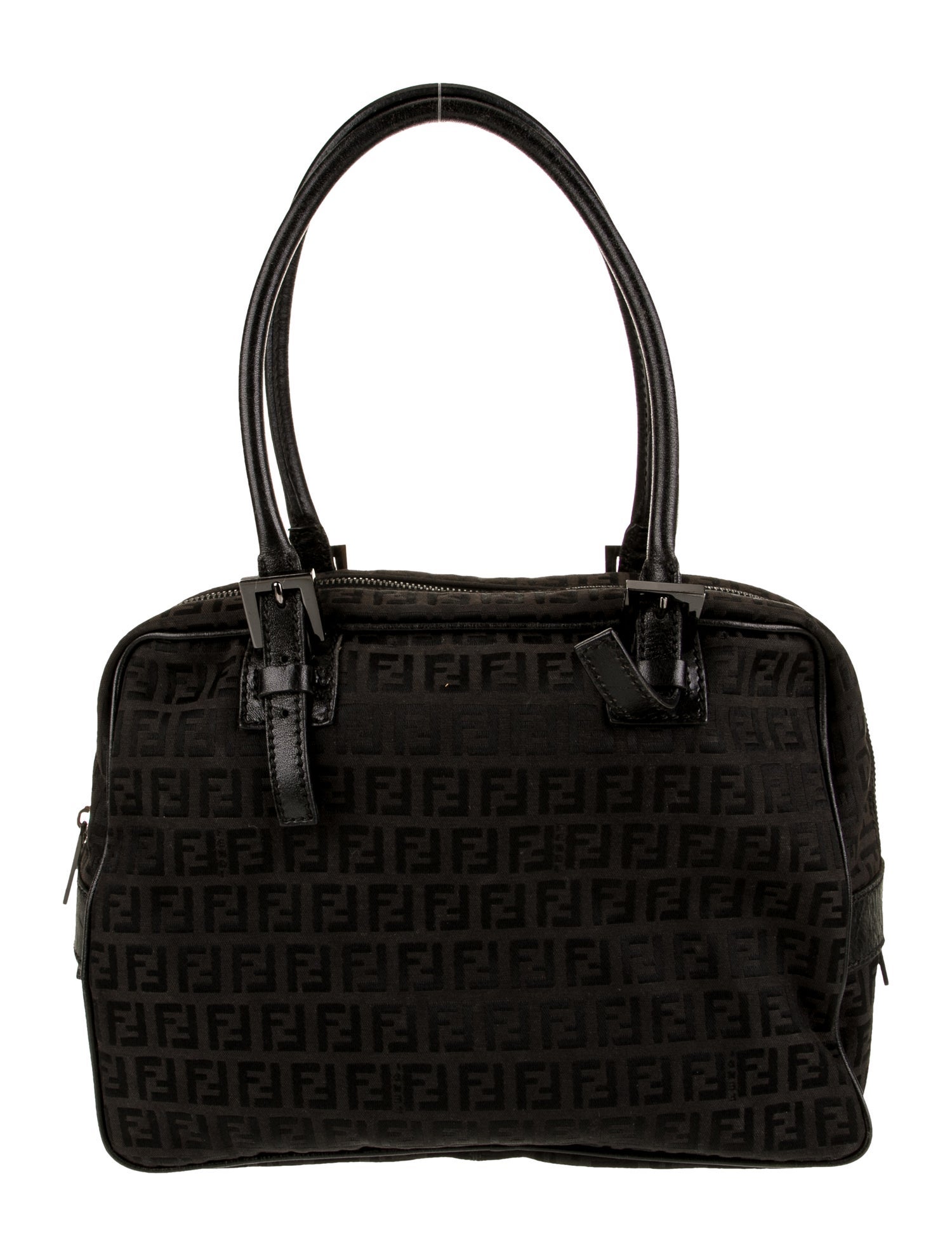 Fendi Zucchino FF Top Handle Bag Vintage