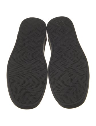 Fendi Leather Colorblock Pattern Sneakers