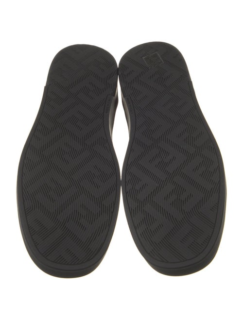 Fendi Leather Colorblock Pattern Sneakers