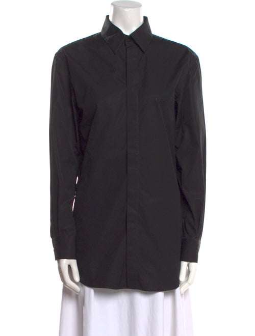 Fendi Long Sleeve Button-Up Top
