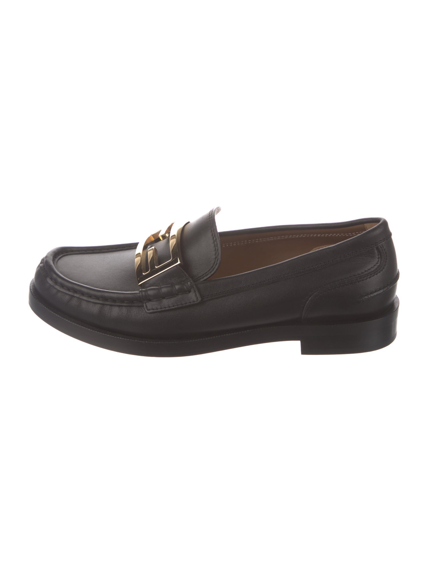 Fendi Leather Loafers