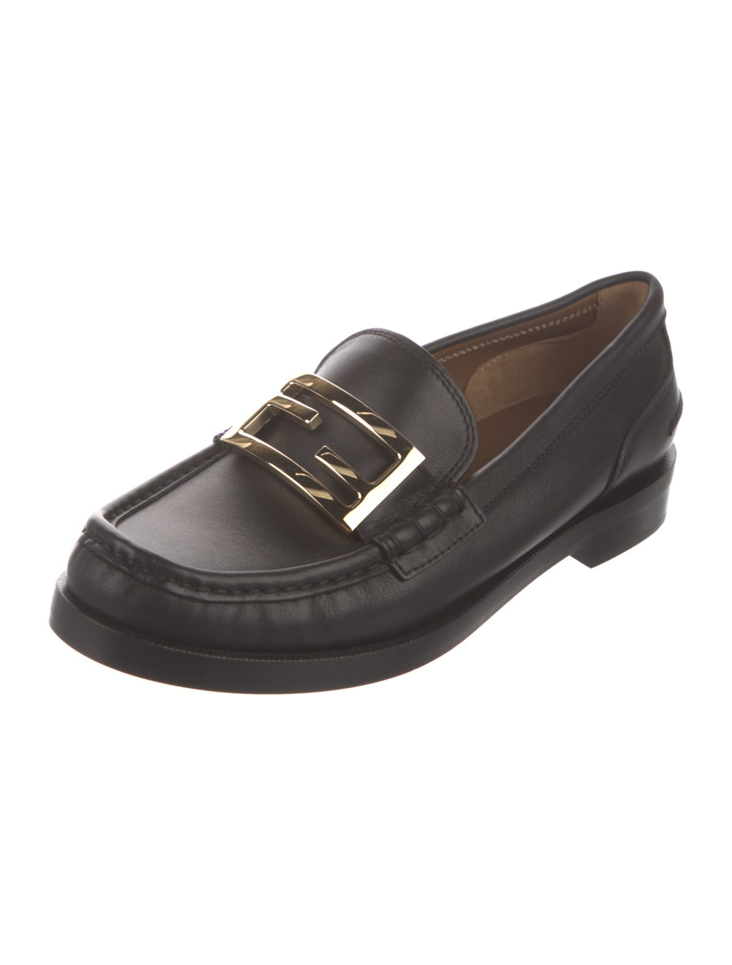 Fendi Leather Loafers