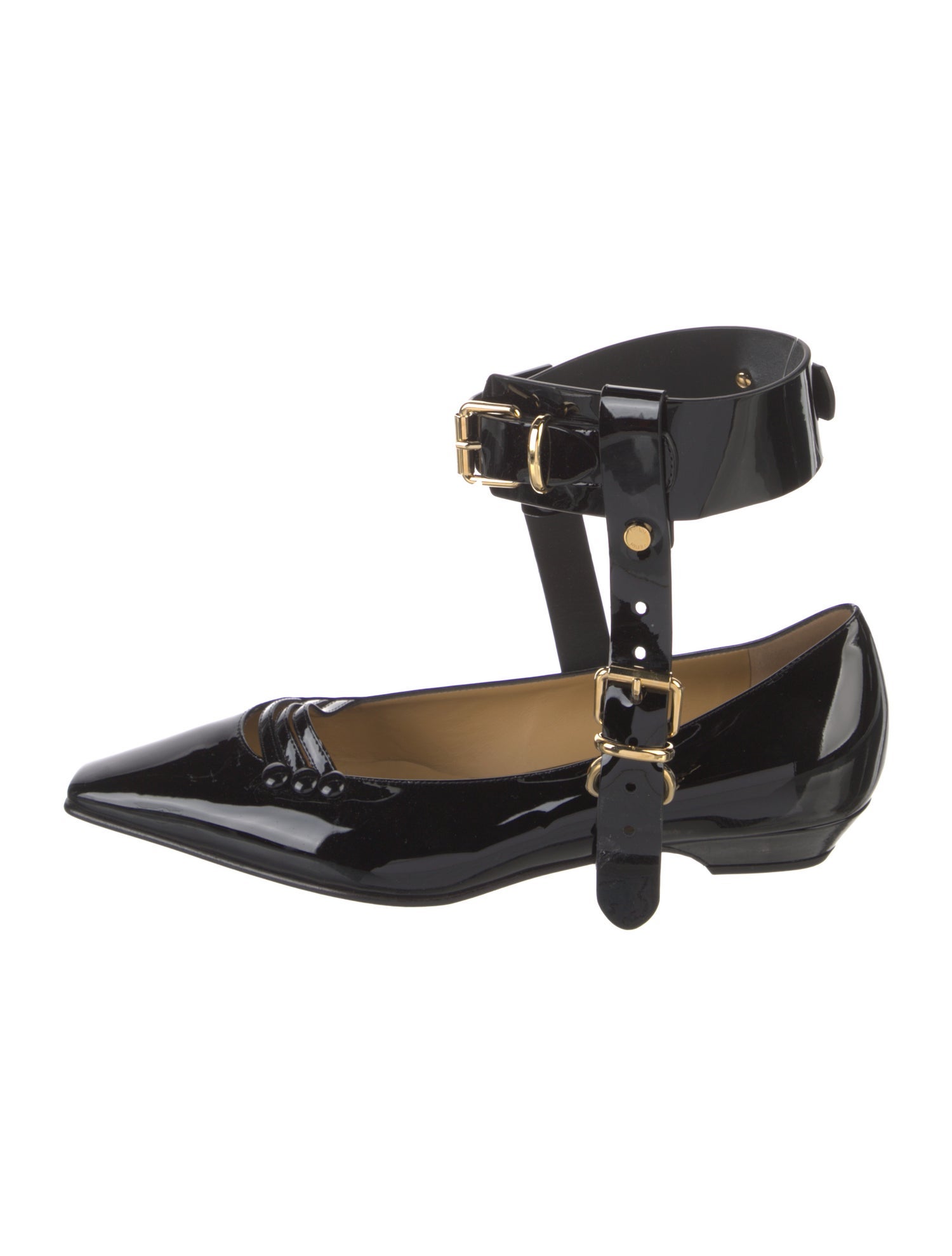 Fendi Patent Leather Flats