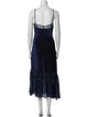 Fendi Square Neckline Long Dress