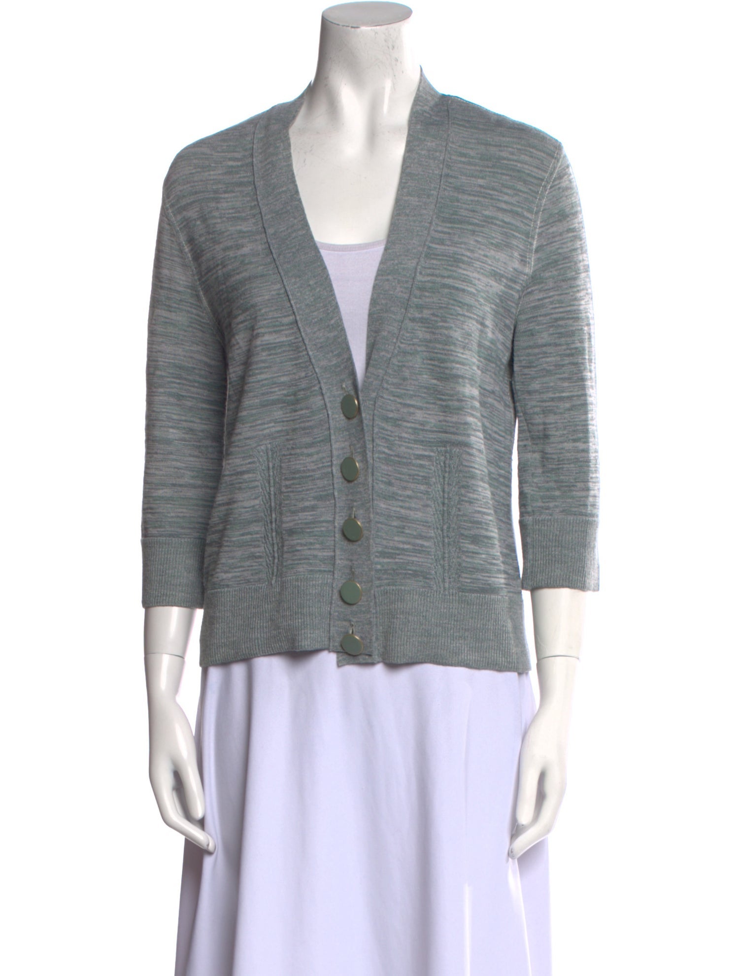 Fendi Virgin Wool V-Neck Sweater