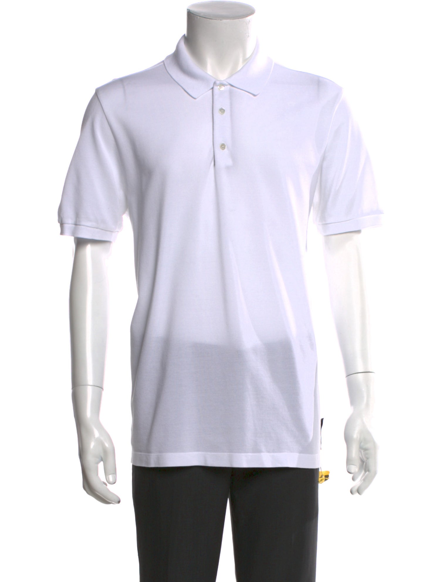 Fendi Collar Short Sleeve Polo Shirt