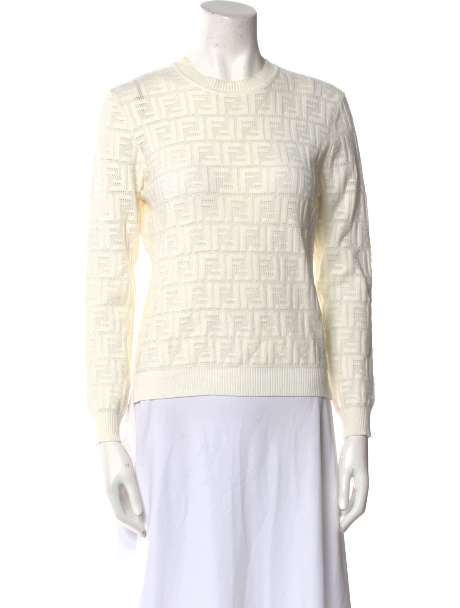 Fendi Printed Crew Neck Top