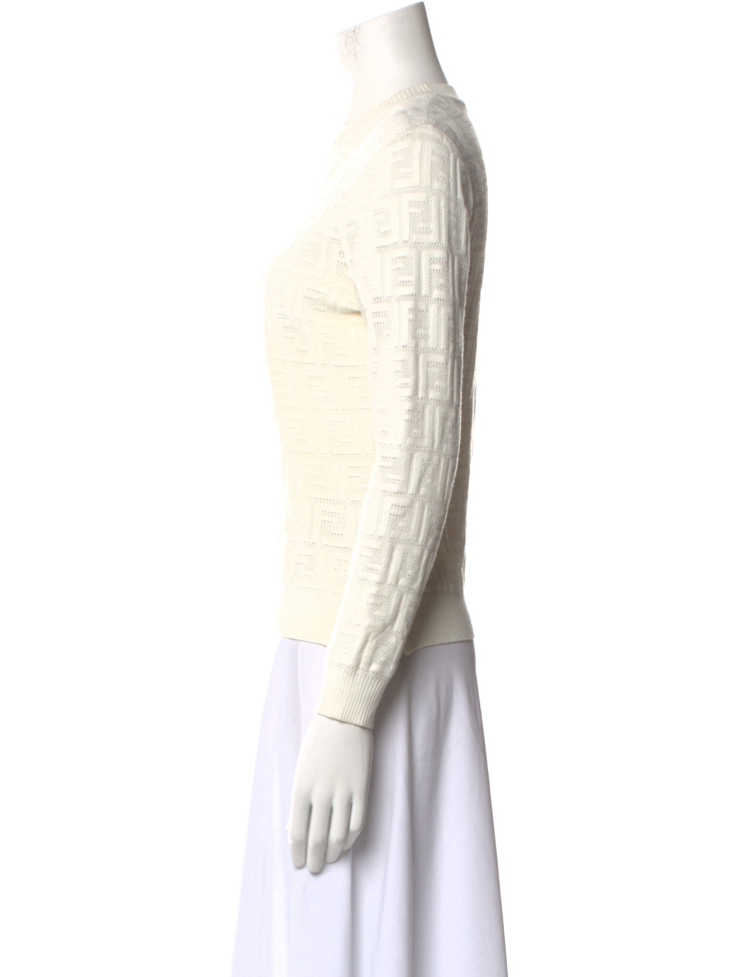 Fendi Printed Crew Neck Top