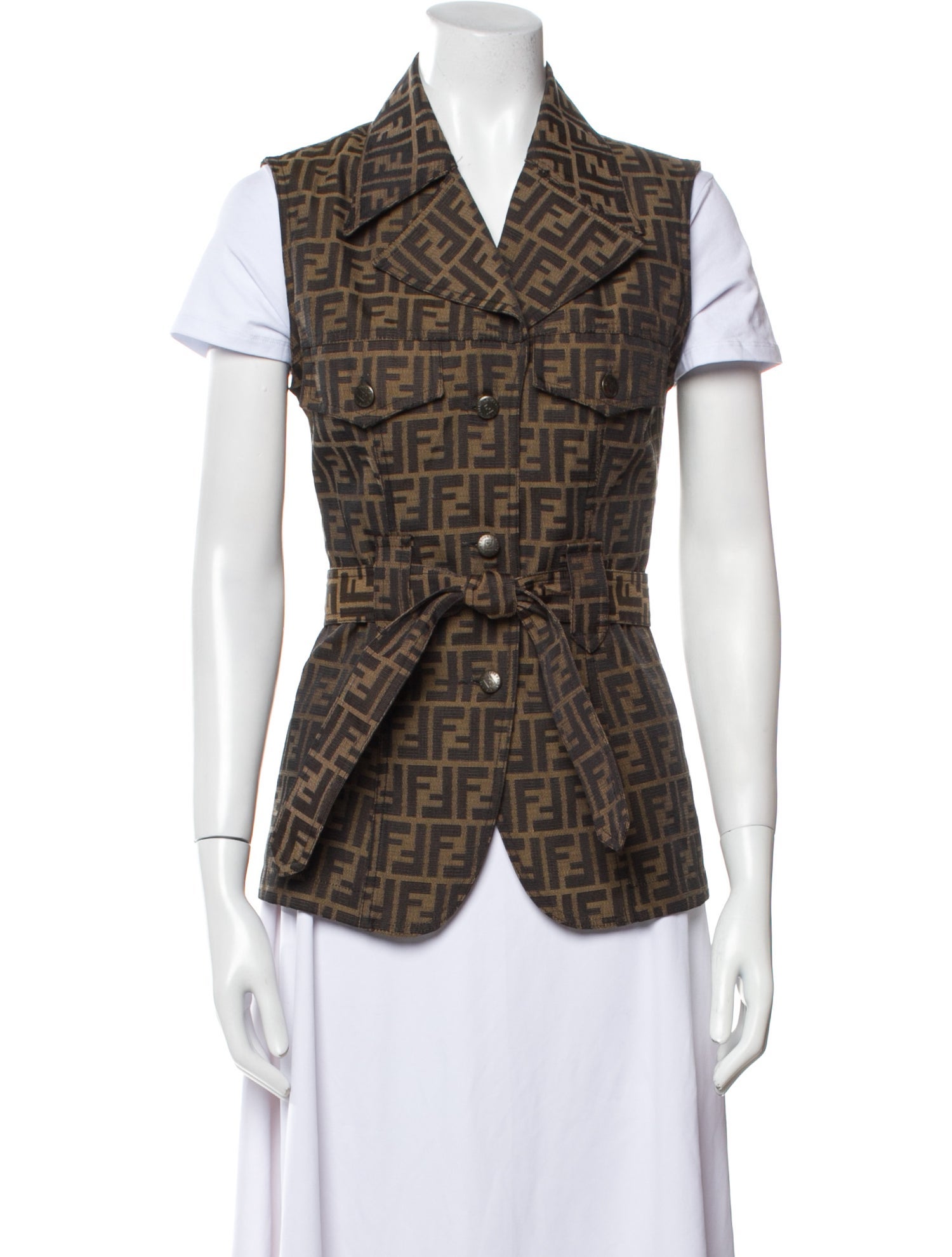 Fendi Vintage Late 1980's - Early 1990's Vest