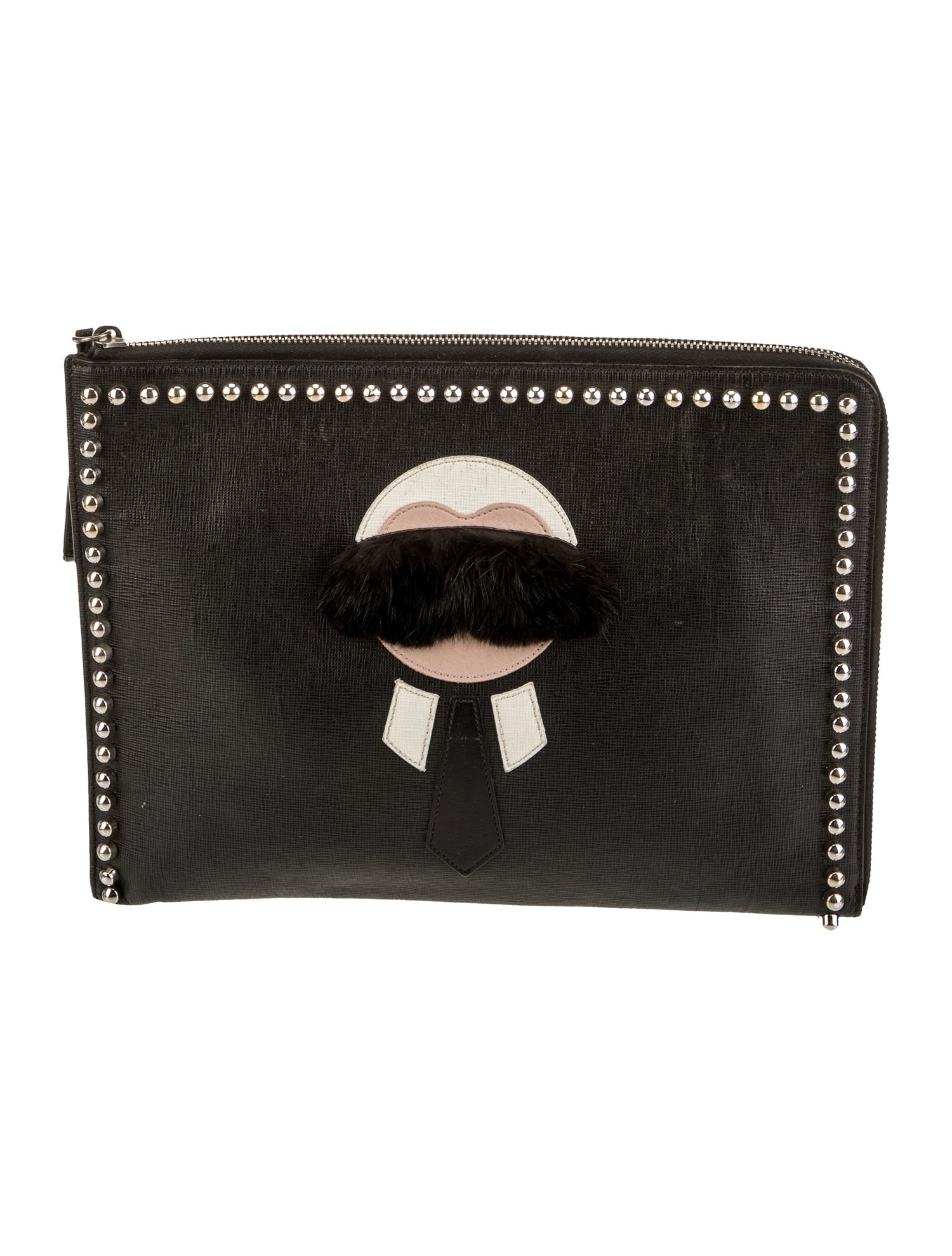 Fendi Saffiano Leather Portfolio