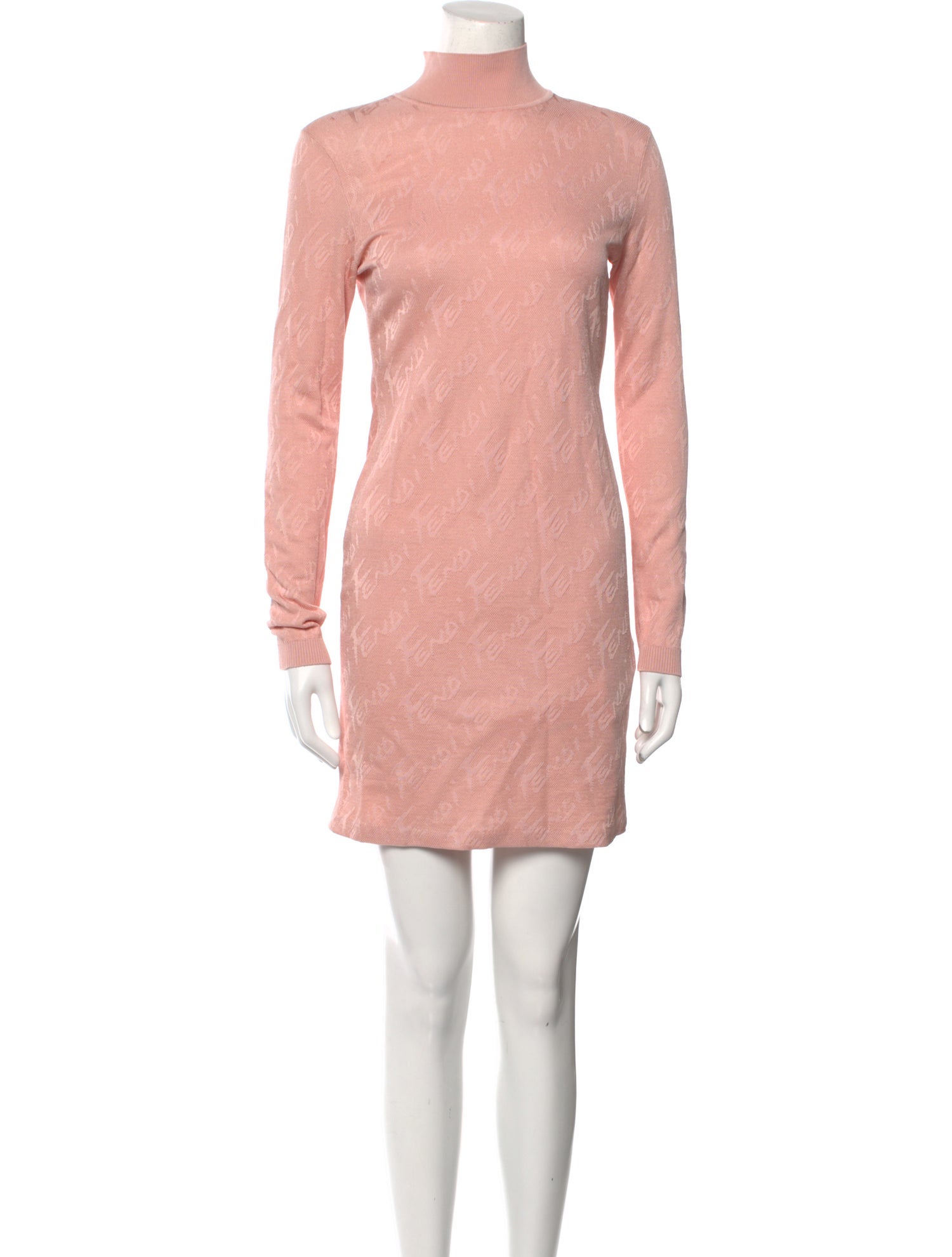 Fendi Turtleneck Mini Dress