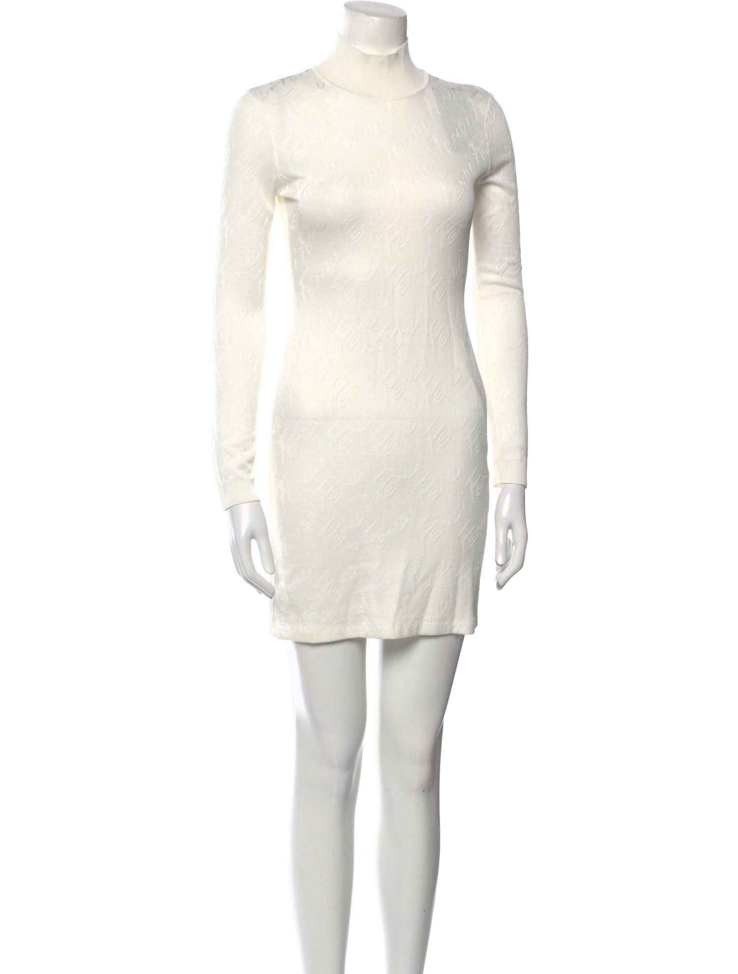 Fendi Mock Neck Mini Dress w/ Tags