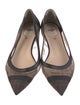 Fendi Zucca FF Logo Mesh Ballet Flats