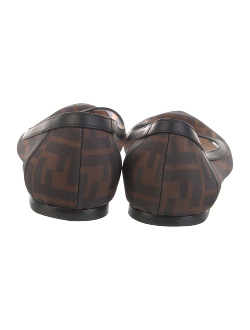 Fendi Zucca FF Logo Mesh Ballet Flats