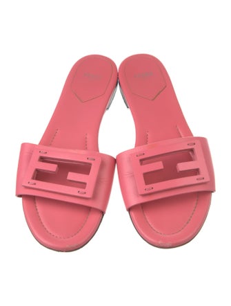 Fendi Leather Slides