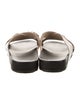 Fendi Leather Colorblock Pattern Slides