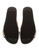 Fendi Leather Colorblock Pattern Slides