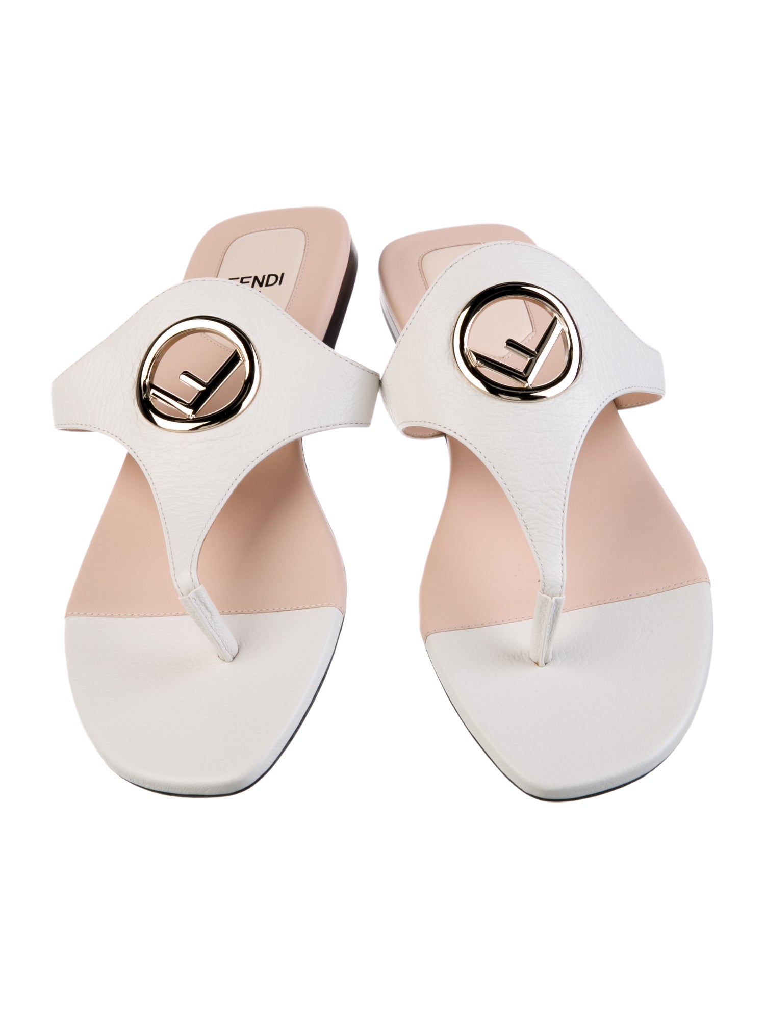 Fendi Leather Slides