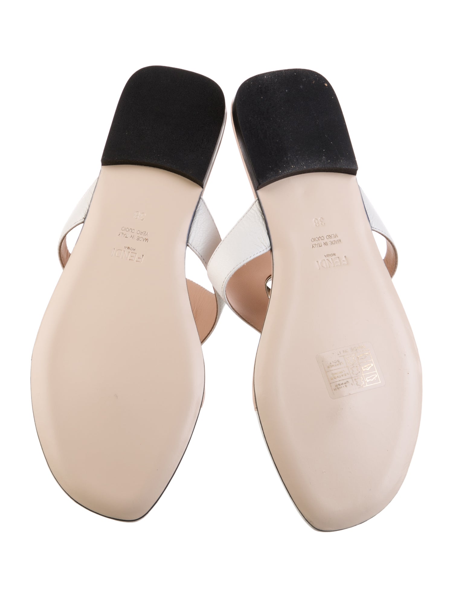 Fendi Leather Slides