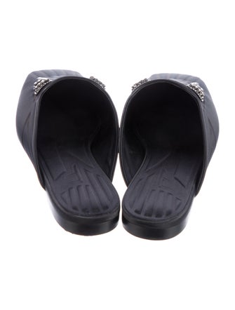 Fendi Zucca FF Logo Satin Mules