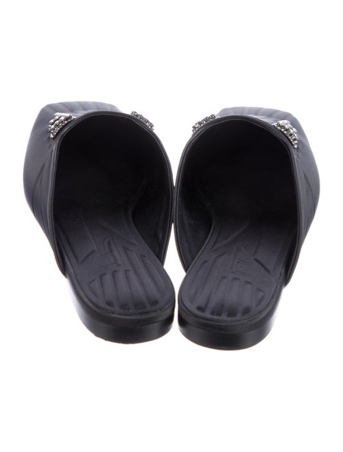 Fendi Zucca FF Logo Satin Mules