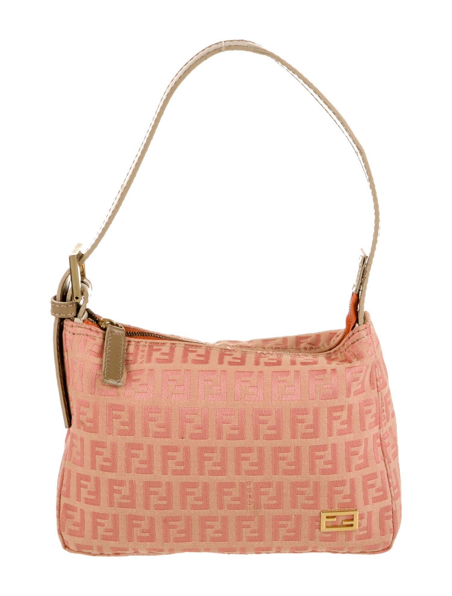 Fendi Zucchino FF Top Handle Bag Vintage