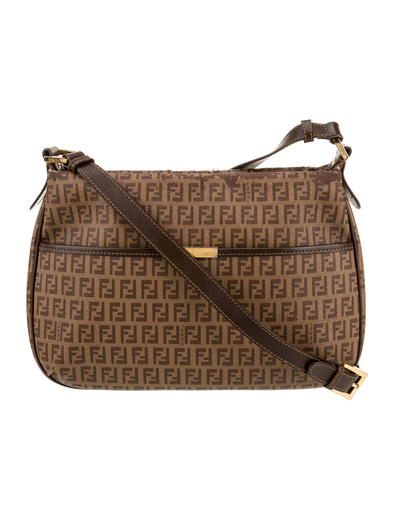 Fendi Zucchino FF Messenger Bag