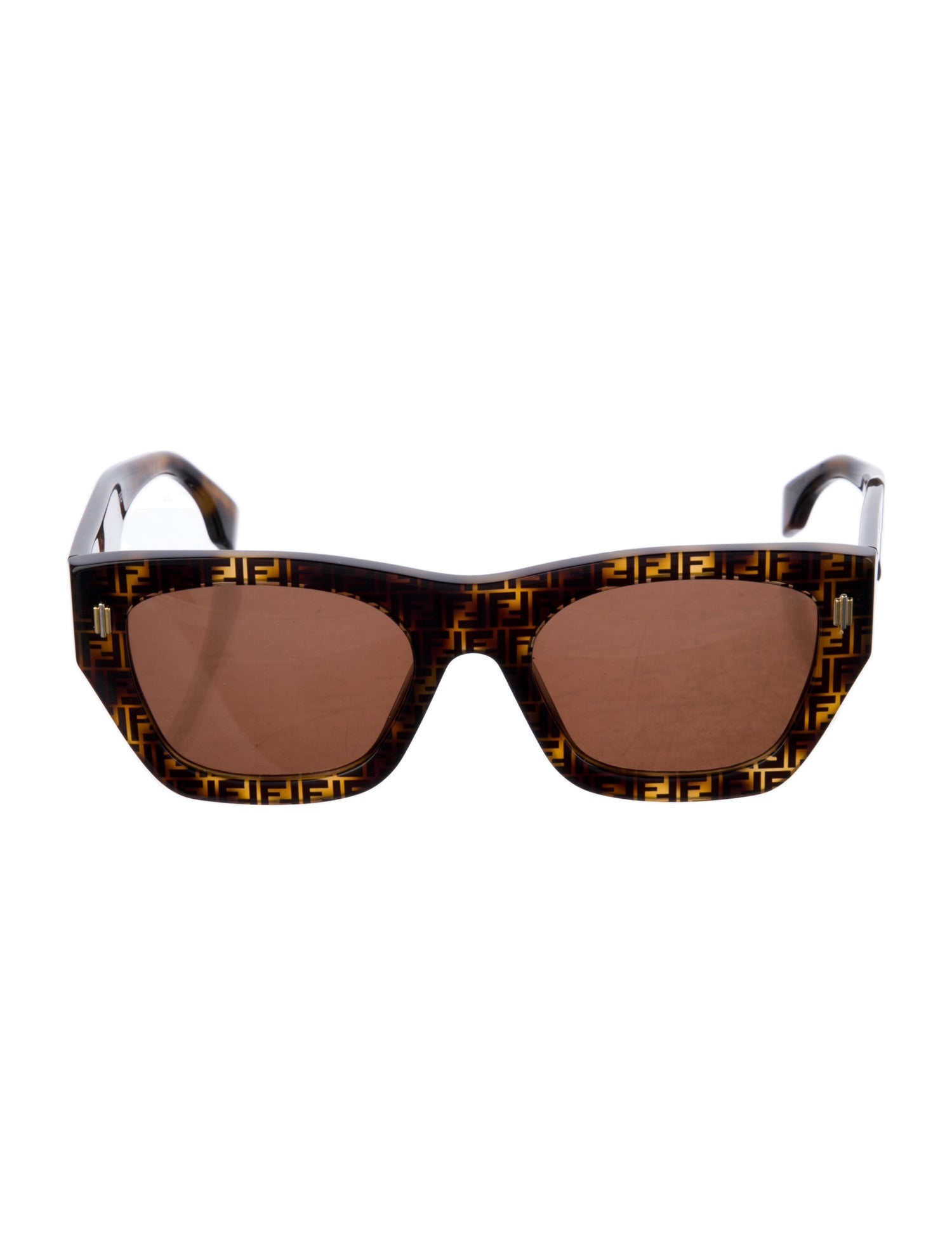 Fendi Zucca FF Logo Wayfarer Sunglasses