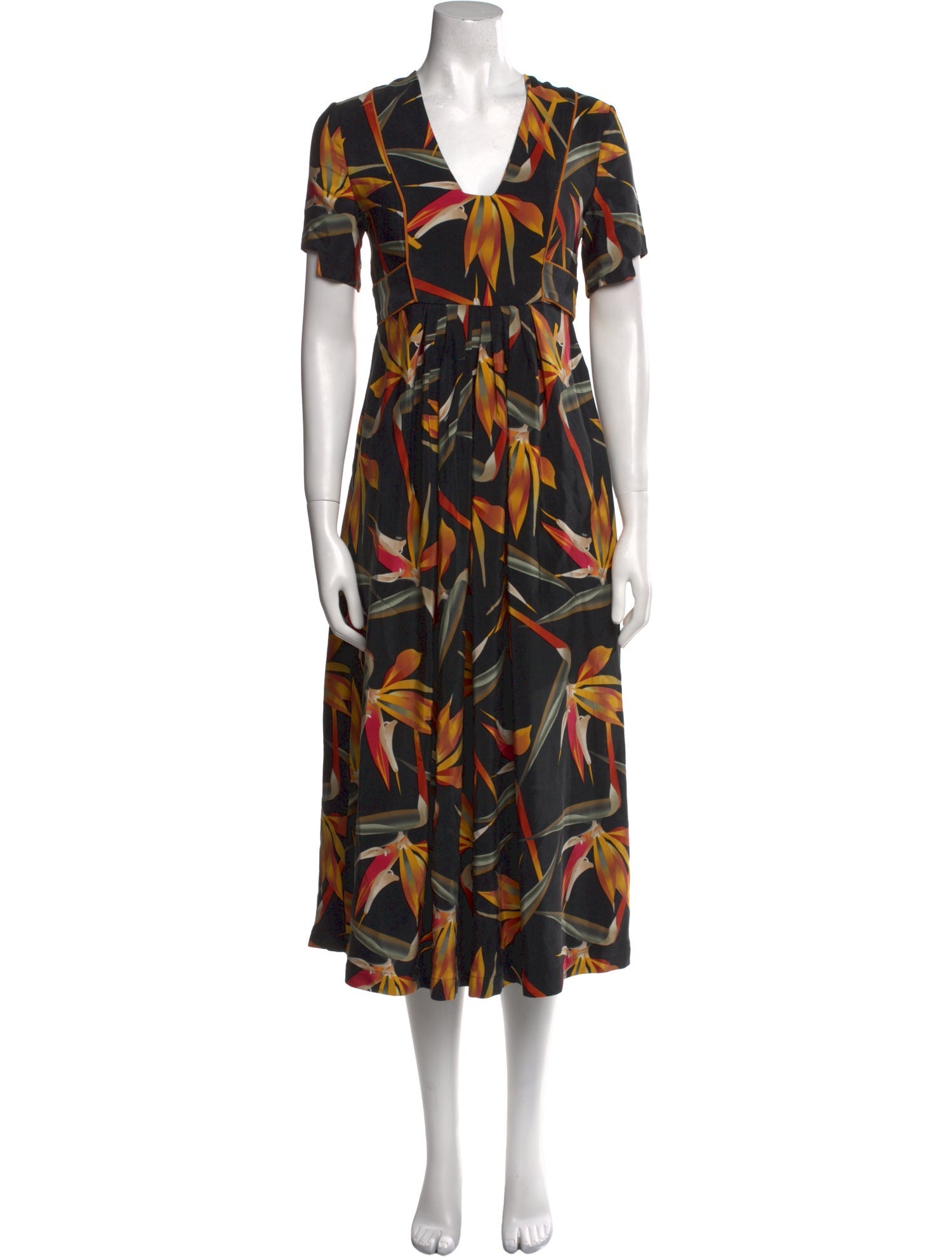 Fendi Silk Midi Length Dress
