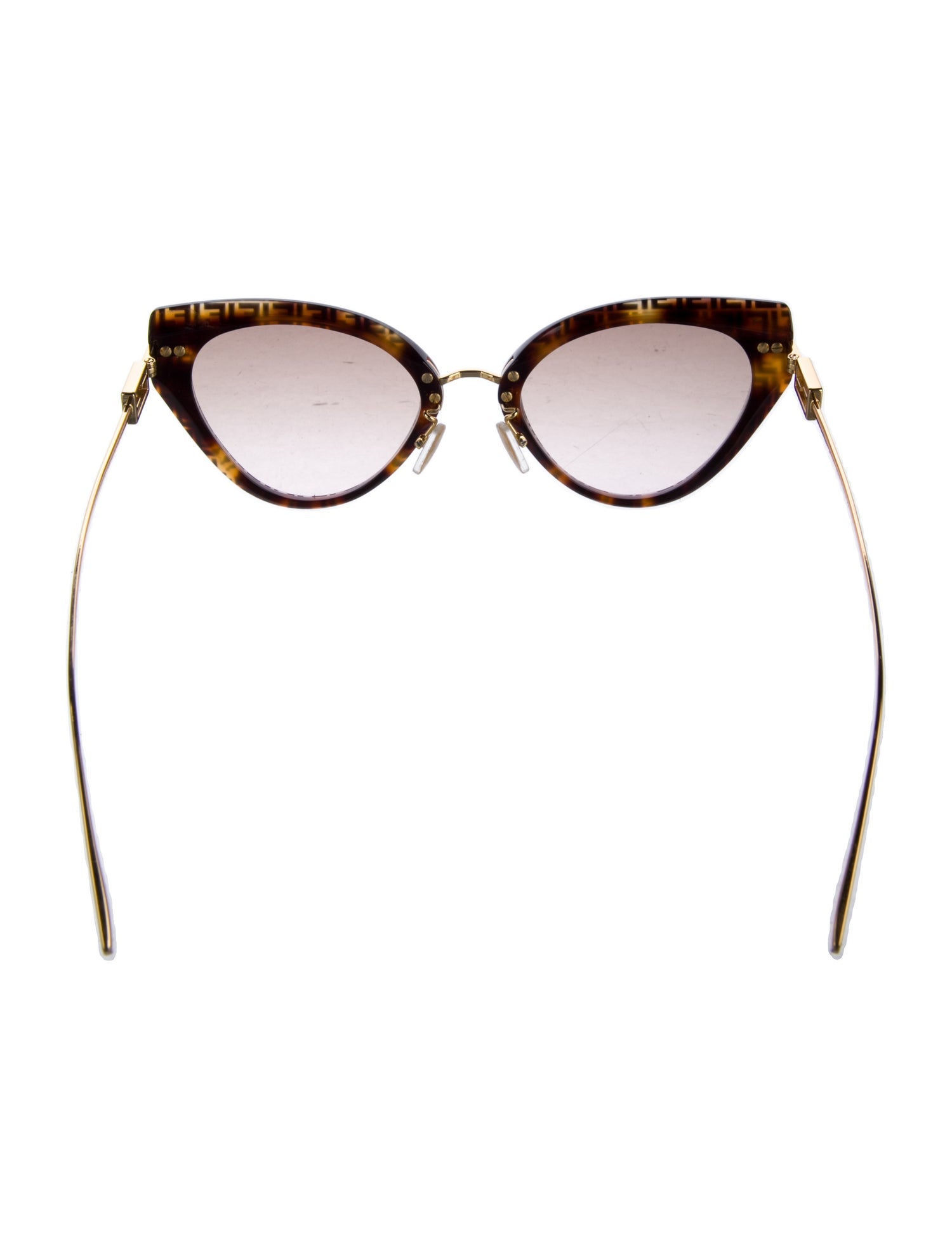 Fendi Zucca FF Logo Cat-Eye Sunglasses