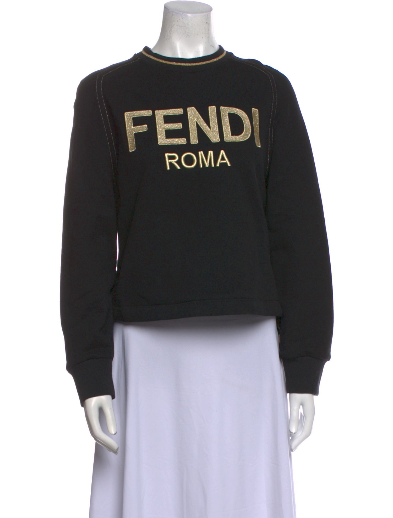 Fendi Graphic Print Crew Neck Sweatshirt