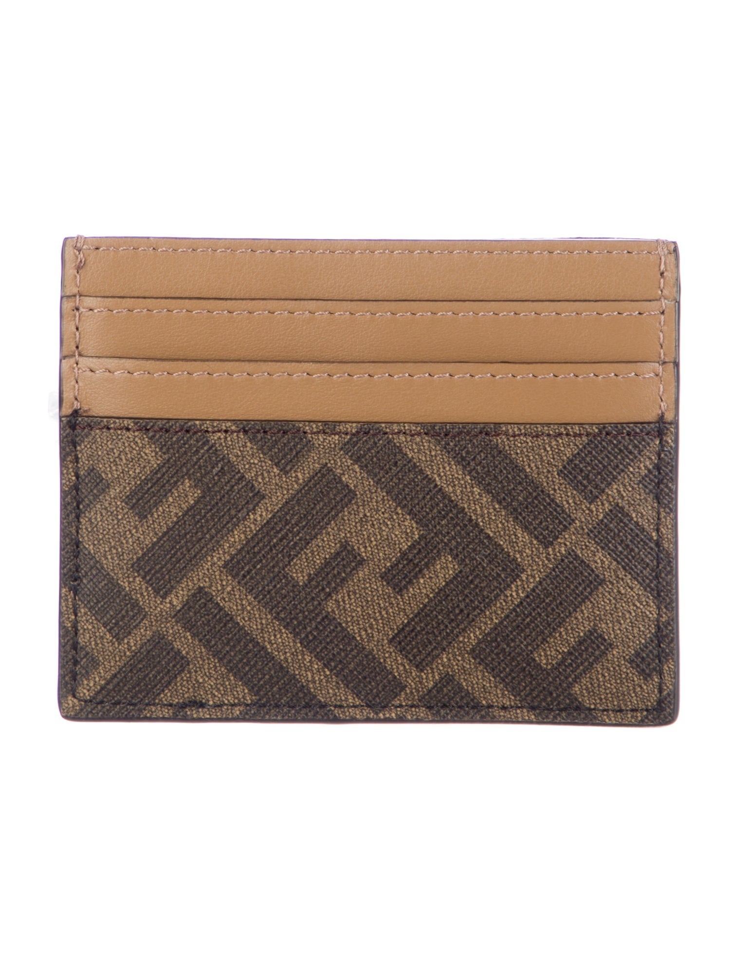 Fendi Zucca FF Logo Printed Card Holder