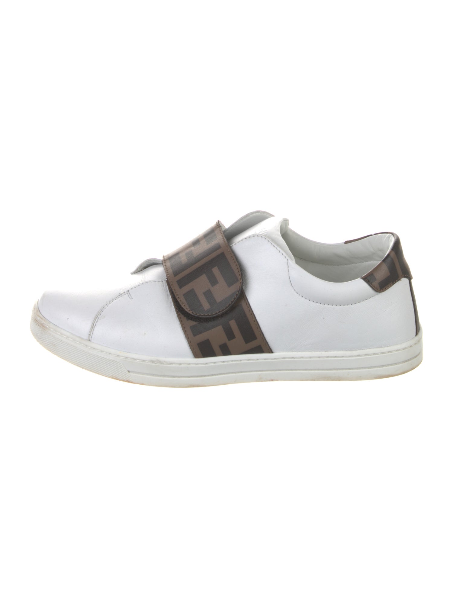 Fendi Zucca FF Logo Leather Sneakers