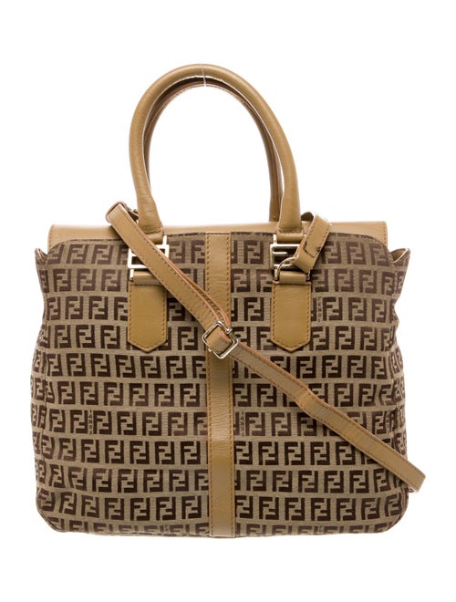 Fendi Zucchino FF Shoulder Bag