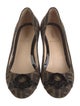 Fendi Zucca FF Logo Canvas Pumps