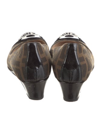 Fendi Zucca FF Logo Canvas Pumps